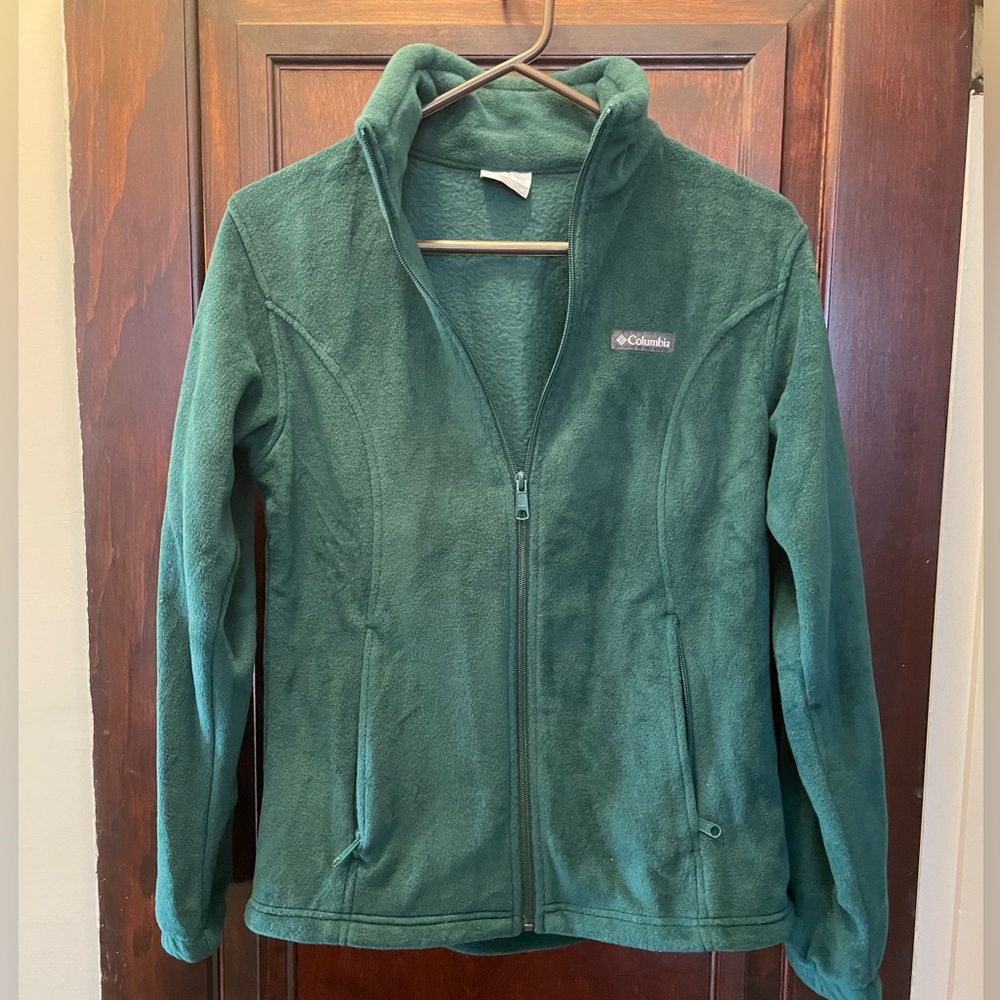Columbia Fleece Full Zip Green Medium